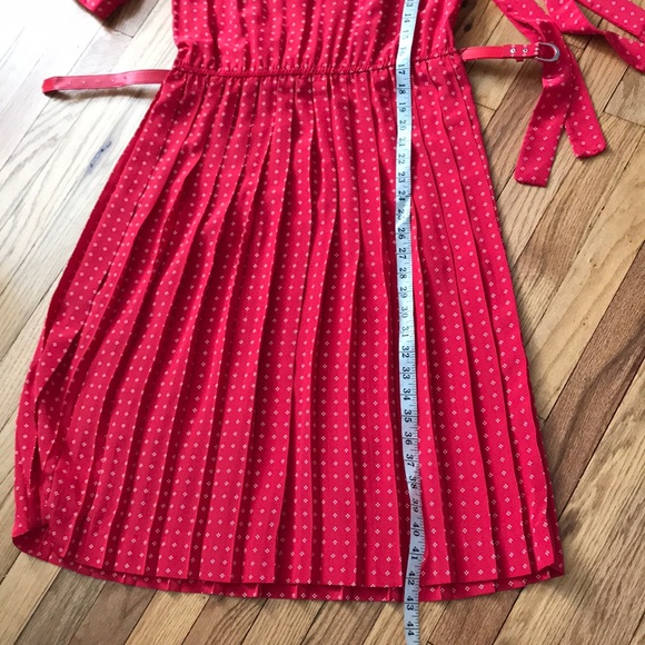 Vintage Silk Colorful Bright Retro Rockabilly Coastal Western overlay pleated - Picture 13 of 15